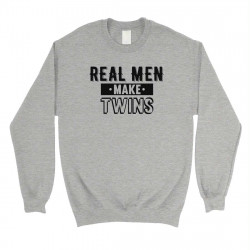 Real Men Make Twins Mens/Unisex Fleece Sweatshirt