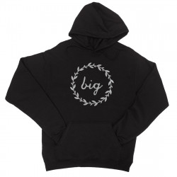 Big Little Leaf Wreath-SILVER Unisex Pullover Hoodie Thoughftul